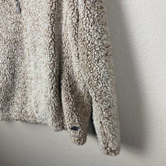 Marc New York Performance Tan Sherpa Pull Over Jacket Size Medium - Picture 2 of 8